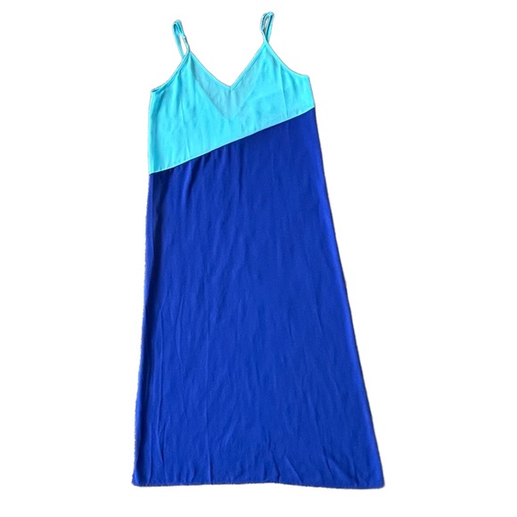 Lulu's Blue and Teal Swim Coverup Size M - Picture 2 of 10